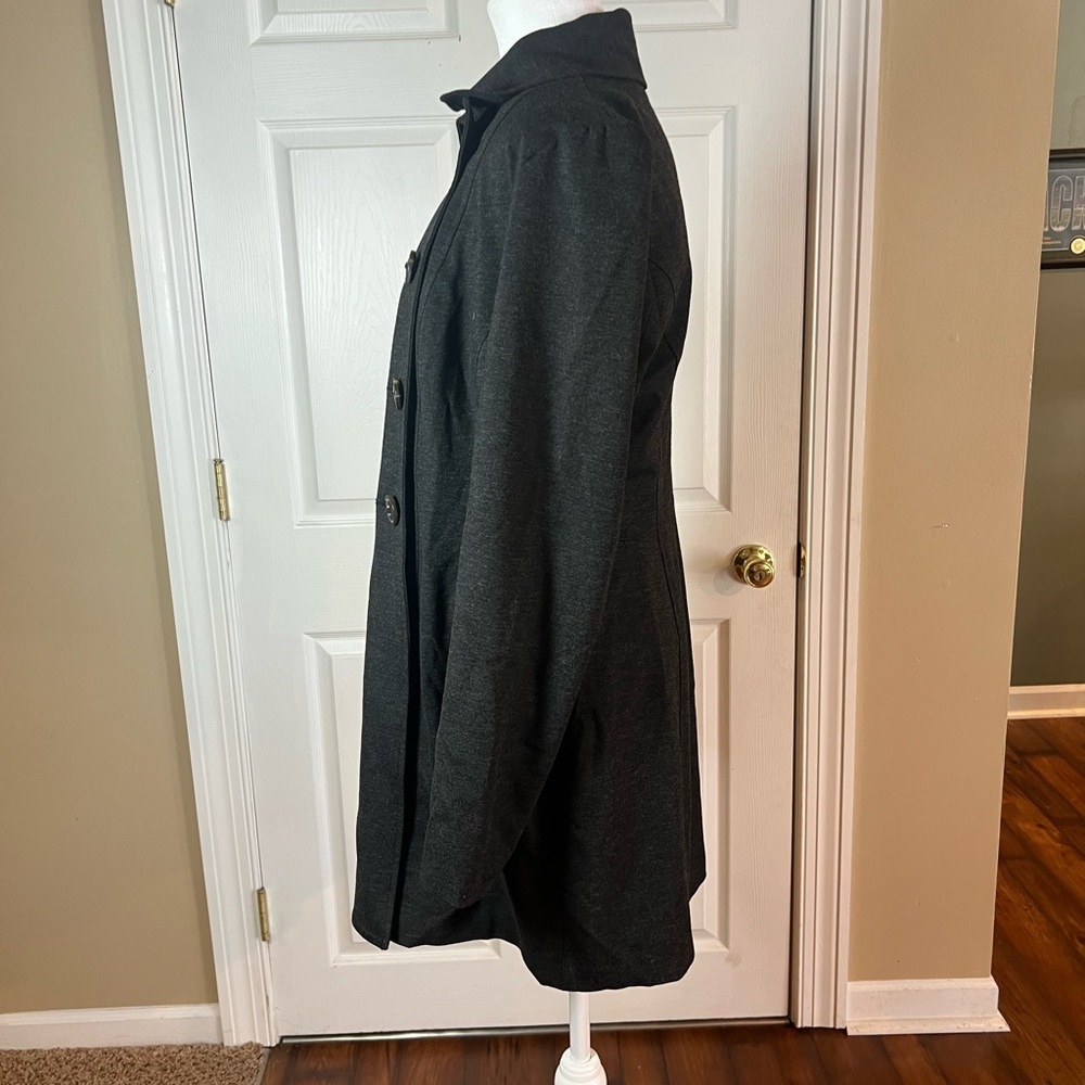 Cabi Casablanca Classic Ponte Trench Coat In Charcoal Gray #648 Medium - Picture 2 of 5